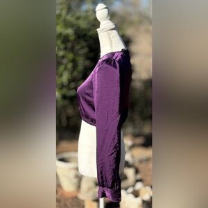 🦋 House of Harlow 1960 Rich Purple Top